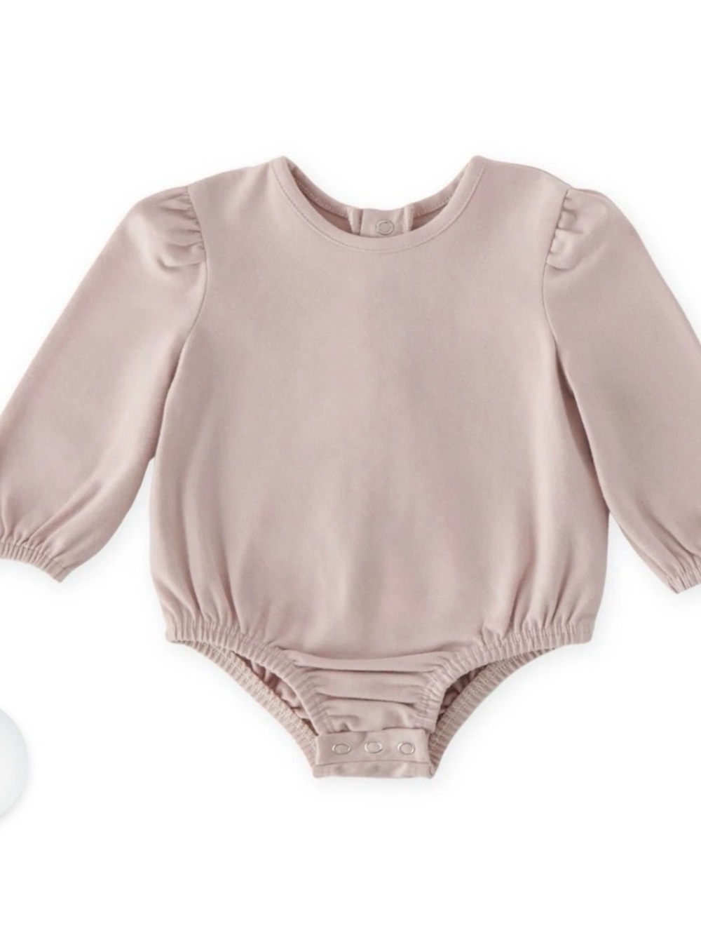 Perh Essentials Puff sleeve one piece-pale pink